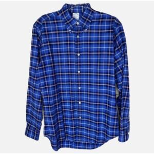 Brooks Brothers Regent Red, White & Blue Plaid Button Down